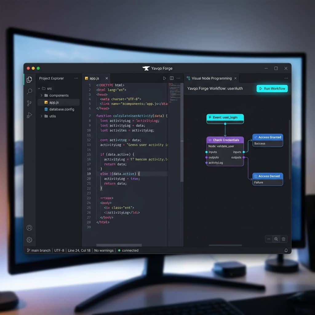 Forge IDE User Interface Mockup